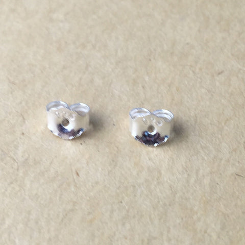 Butterfly Studs 925 Sterling Silver Small Commuter Zircon