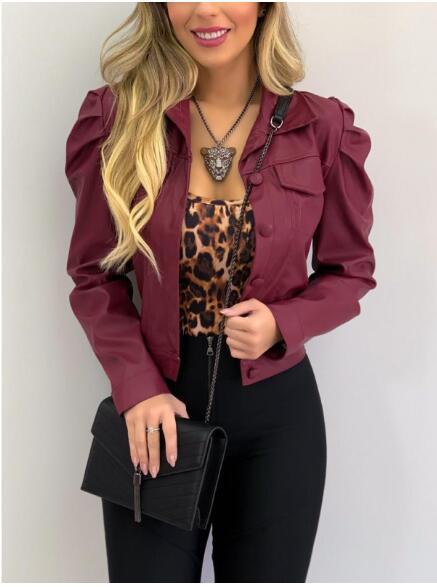 Colorful Leather Jacket | Cardigan Leather Jacket | Pinksmoose Fashion