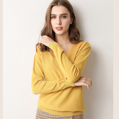 Spring Loose Long-sleeved Bottoming Shirt - Pinksmoose Fashion