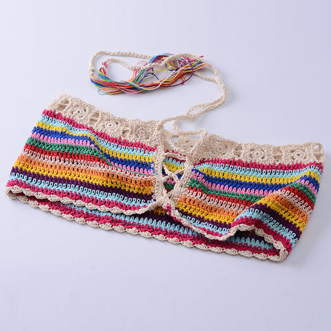 Tube Top Swimsuit | Bandeau Bikini Set | Pinksmoose Fashion