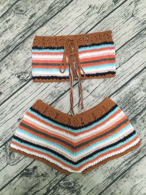 Tube Top Swimsuit | Bandeau Bikini Set | Pinksmoose Fashion