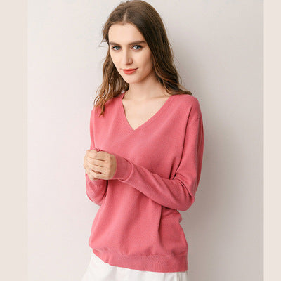 Spring Loose Long-sleeved Bottoming Shirt - Pinksmoose Fashion