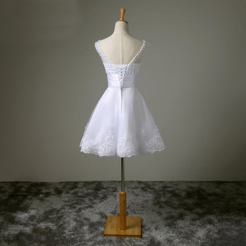 Sexy Lace Bridal Wedding Short Dress - Pinksmoose Fashion
