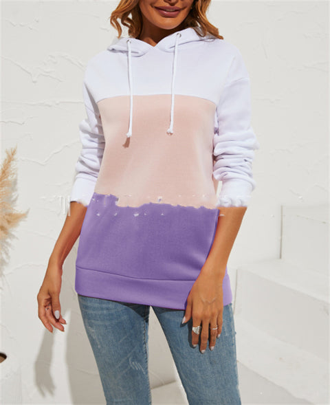 Pinksmoose FashionColored Hooded Sweatshirt Long Sleeve TopProduct information:Material: Japanese sweater knit 95 polyester 5 spandexStyle: OL commutingpattern: plainStyle: HedgingEdition type: LooseCombination form: single tops & setsPinksmoose