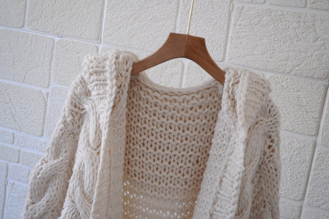 Women's Twist Knit Cardigan Jacket - Pinksmoose Fashion