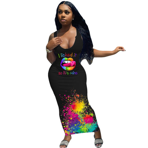Pinksmoose FashionSummer Breathable Women's Long Skirt Fashion Print Casual DressProduct Information:Fabric name: Cotton blendedMain fabric composition: polyester fiber (polyester)The content of the main fabric ingredient: 91%-99%Color: white, bltops & setsPinksmoose