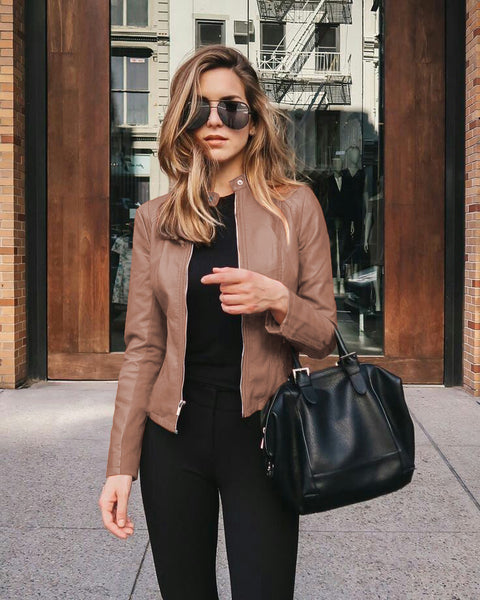 Women's Leather Jacket | Leather Suit Jacket | Pinksmoose Fashion