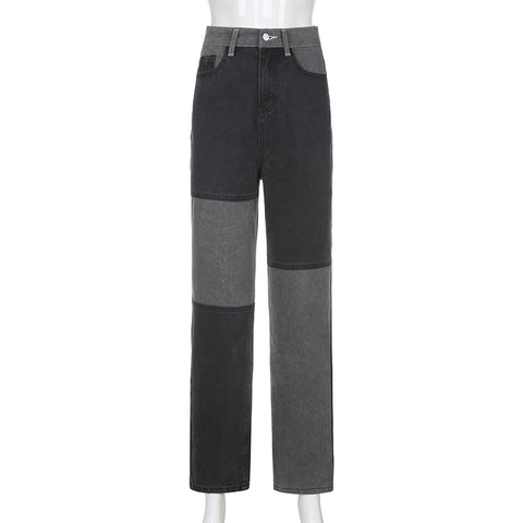Spliced Casual Jeans | Hip Hop Casual Jeans | Pinksmoose Fashion