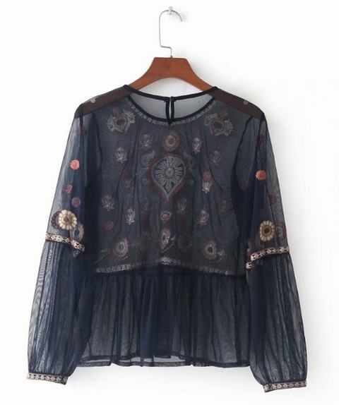 Pinksmoose FashionSheer Mesh Floral Embroidery Top

 
Shoulder Width
Bust 
Blouse Length
Sleeve Length 
 Weight


S 
 34

 82
 53
 53
 0.1


M
 35
 86
 54
 54
 0.1


L
 36
 90
 55
 55
0.1

tops & setsPinksmoose