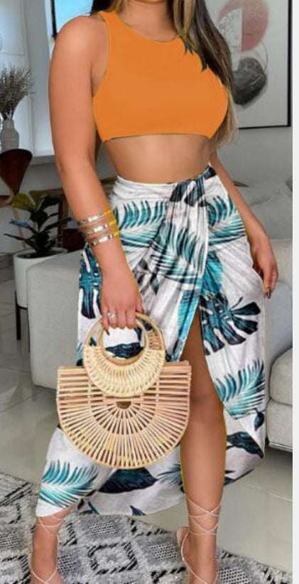 Sleeveless Striped Sling Suit - Pinksmoose Fashion