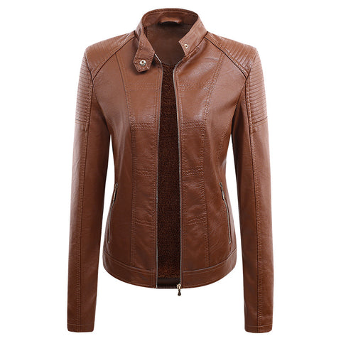 New Style Women's Jacket Women's Leather Jacket Women's Leather - Pinksmoose Fashion