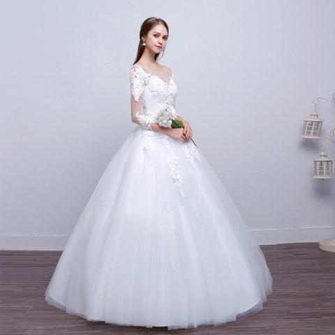 Slim Wedding Dress | White Wedding Dress | Pinksmoose Fashion