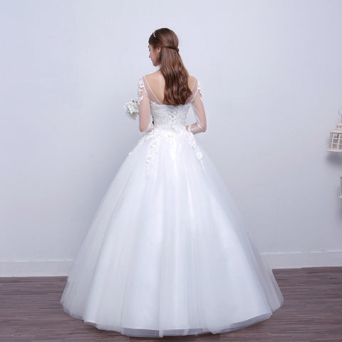 Slim Wedding Dress | White Wedding Dress | Pinksmoose Fashion