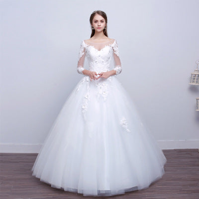 Slim Wedding Dress | White Wedding Dress | Pinksmoose Fashion