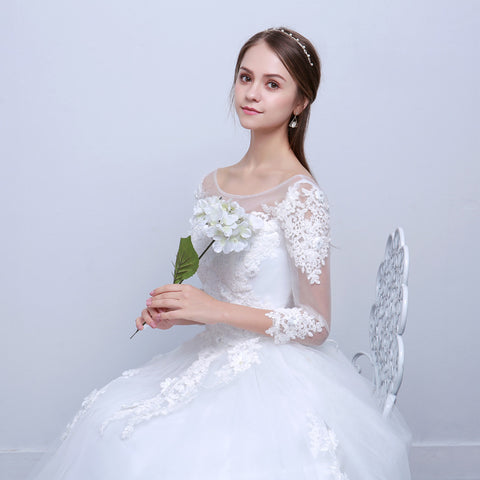 Slim Wedding Dress | White Wedding Dress | Pinksmoose Fashion
