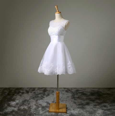 Sexy Lace Bridal Wedding Short Dress - Pinksmoose Fashion