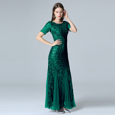 Evening Party Dress | Round Neck Dresses | Pinksmoose Fashion