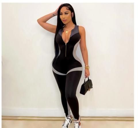 Pinksmoose FashionCross Border Tight Camisole Smocked Yoga JumpsuitProduct information:Material name: milk silk sandingMain fabric composition: polyester fiber (polyester)The content of main fabric ingredientsStyle: CasualStyle: jumtops & setsPinksmoose