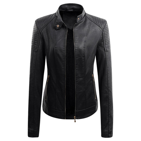New Style Women's Jacket Women's Leather Jacket Women's Leather - Pinksmoose Fashion