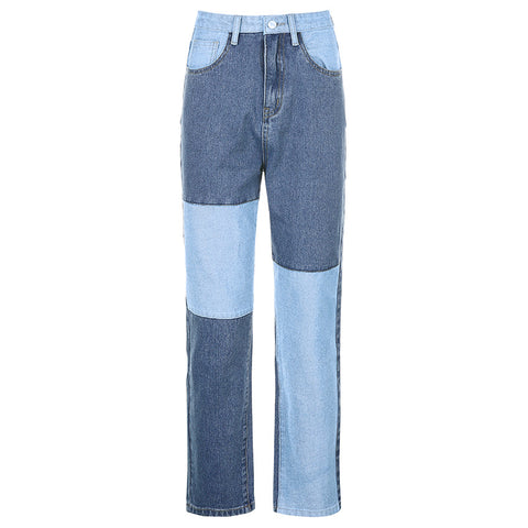 Spliced Casual Jeans | Hip Hop Casual Jeans | Pinksmoose Fashion
