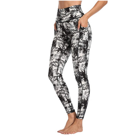 Printed Camouflage Pocket Yoga Pants - Pinksmoose Fashion