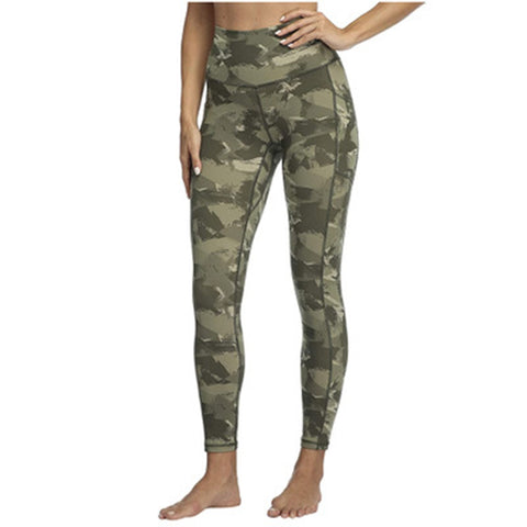 Printed Camouflage Pocket Yoga Pants - Pinksmoose Fashion