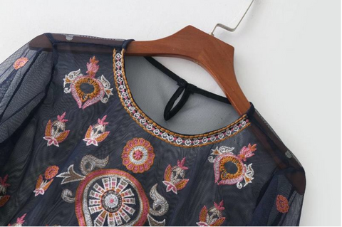 Pinksmoose FashionSheer Mesh Floral Embroidery Top

 
Shoulder Width
Bust 
Blouse Length
Sleeve Length 
 Weight


S 
 34

 82
 53
 53
 0.1


M
 35
 86
 54
 54
 0.1


L
 36
 90
 55
 55
0.1

tops & setsPinksmoose