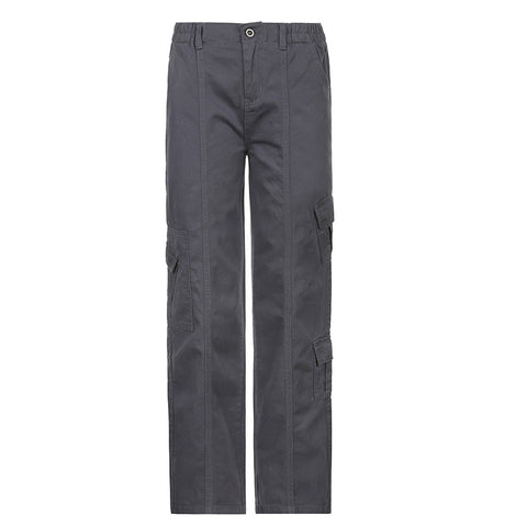 Women's Autumn Winter Fashion Street Style Multi-pocket Jeans - Pinksmoose Fashion