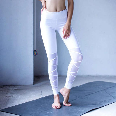 White Yoga Pants | Hollow Out Yoga Pants | Pinksmoose Fashion