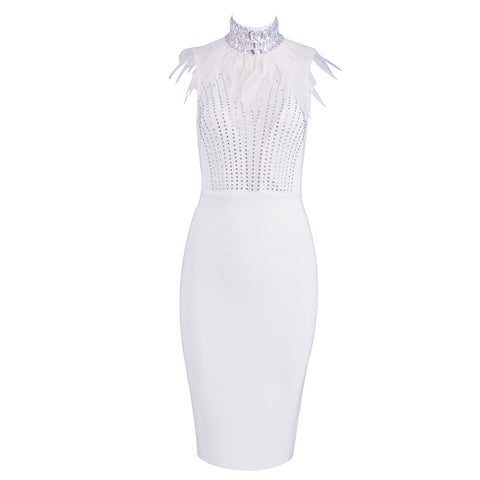 Beaded Midi Dress | Embellished Midi Dress | Pinksmoose Fashion
