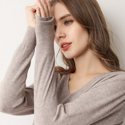 Spring Loose Long-sleeved Bottoming Shirt - Pinksmoose Fashion