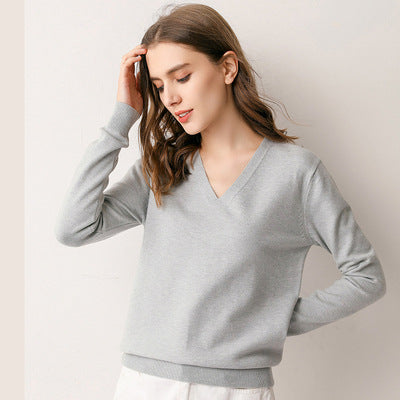 Spring Loose Long-sleeved Bottoming Shirt - Pinksmoose Fashion