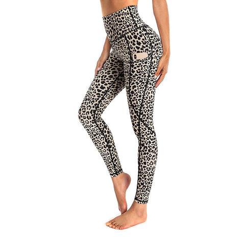 Printed Camouflage Pocket Yoga Pants - Pinksmoose Fashion