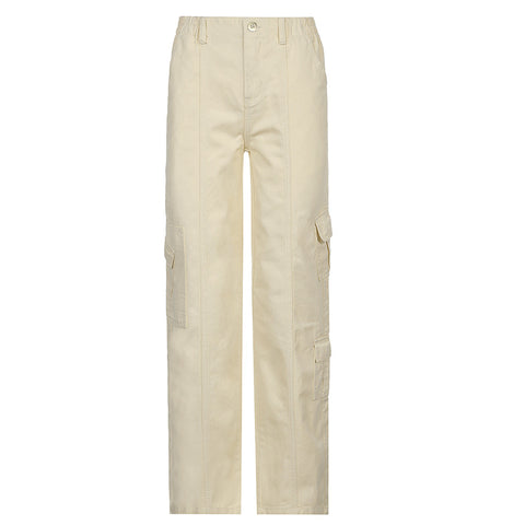 Women's Autumn Winter Fashion Street Style Multi-pocket Jeans - Pinksmoose Fashion