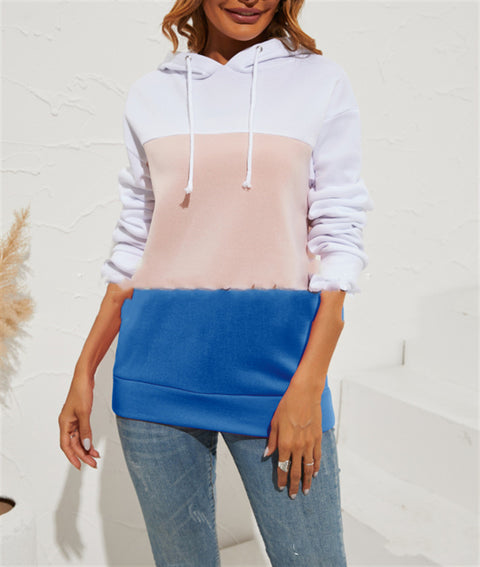 Pinksmoose FashionColored Hooded Sweatshirt Long Sleeve TopProduct information:Material: Japanese sweater knit 95 polyester 5 spandexStyle: OL commutingpattern: plainStyle: HedgingEdition type: LooseCombination form: single tops & setsPinksmoose