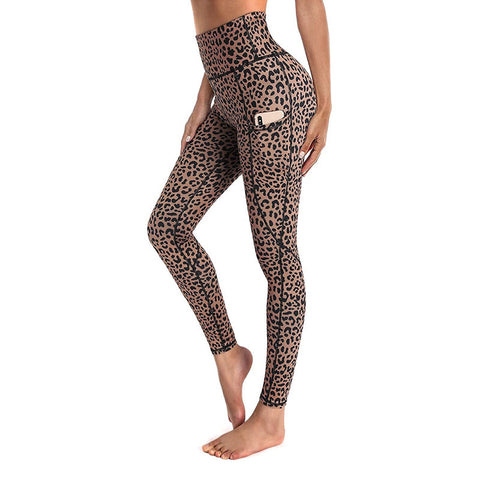 Printed Camouflage Pocket Yoga Pants - Pinksmoose Fashion