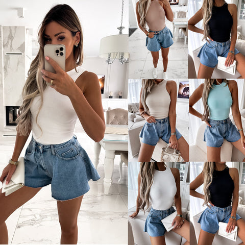 Pinksmoose FashionSimple Slim Solid Color Round Neck Knitted Vest Women's ClothingOverview:♦It can be wore in any season. You can just wear it in summer, or with a jacket in fall or winter.♦ Perfect crop tank tops for yoga, exercise, fitness, gym,tops & setsPinksmoose